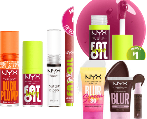 nyx cosmetics cover photo collage
