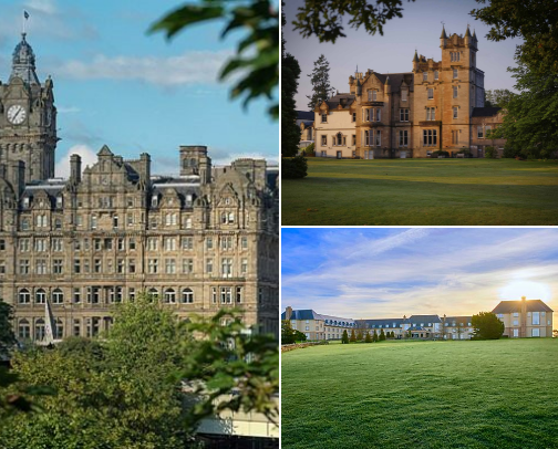Hotels / Travel Stays in Scotland cover photo collage