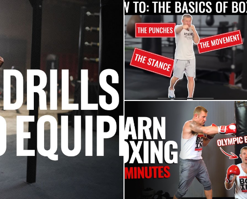 Boxing at home cover photo collage