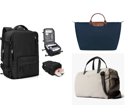 Stylish Weekender Bag Inspirations cover photo collage