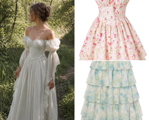 Dreamy dress worthy cover photo collage