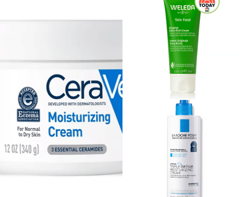 Face moisturizers cover photo collage