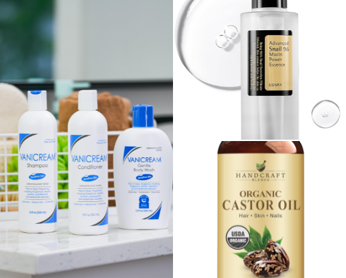 skincare faves cover photo collage