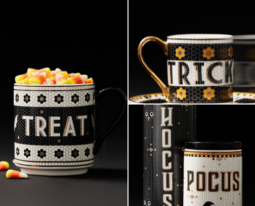Spooky Chic: Anthropologie Bistro Tile Halloween Collection cover photo collage