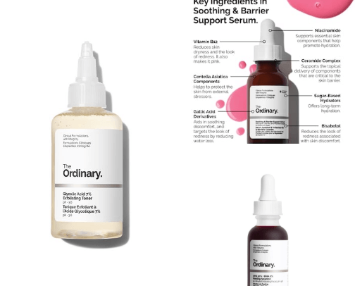 Skin care cover photo collage