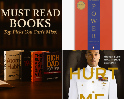 Must read books cover photo collage
