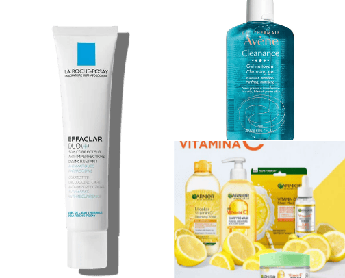 Skin care faves cover photo collage