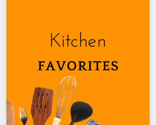 Kitchen Favorites cover photo collage