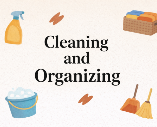 Cleaning and Organizing cover photo collage