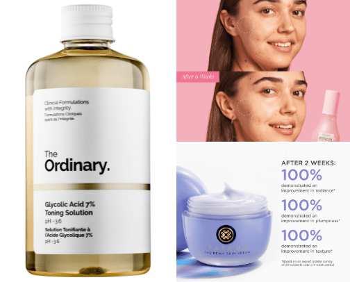 Skincare cover photo collage