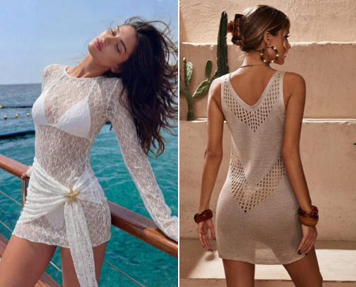 Beachwear cover photo collage