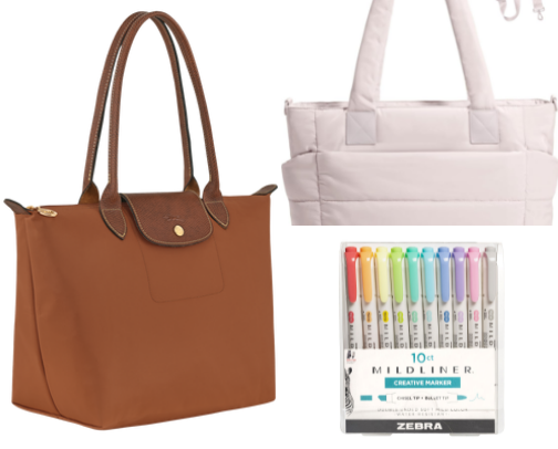 Daily Pack and Go as a college student✏️📚👜 cover photo collage
