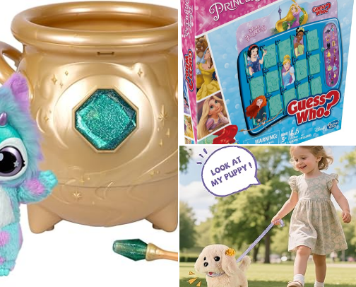 Christmas ideas for a 4 year old girl, 2025. cover photo collage