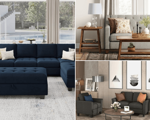 Indoor furniture from my favorite stores🤩 cover photo collage