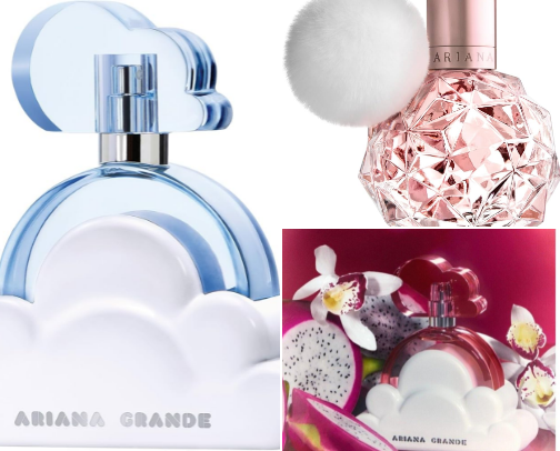Ariana grande perfumes 🤍 cover photo collage