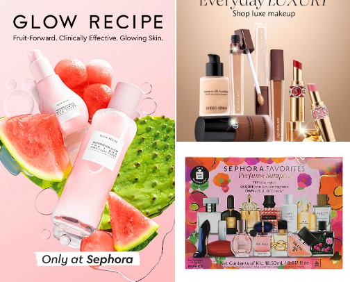 Trending Sephora Products List. cover photo collage