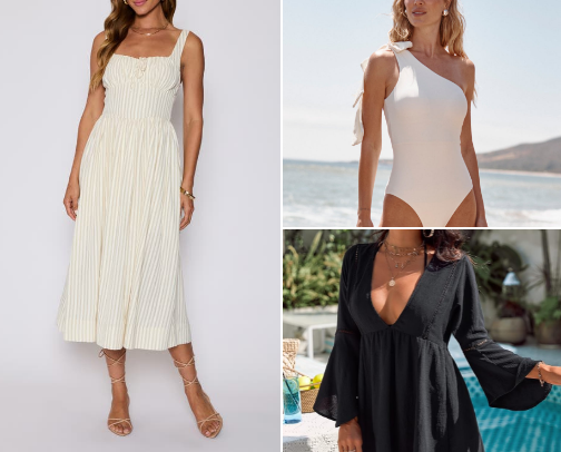 Vacation vibes, Fashion goals! cover photo collage