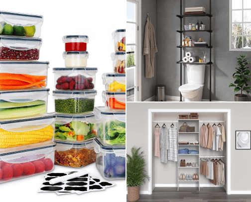 Storage and Organization cover photo collage