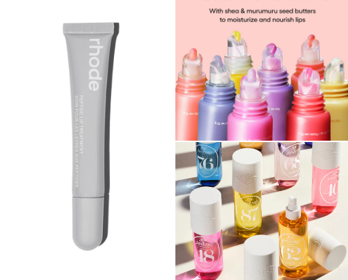 Rhode  lip balm cover photo collage