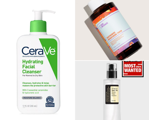 Skin care cover photo collage