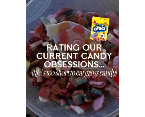 🍬RATING our current CANDY obsessions...(life's too short to eat gross candy) cover photo collage
