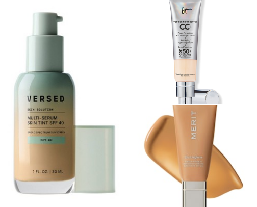 Foundations for textured combo skin cover photo collage