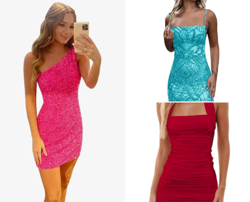 Homecoming dresses cover photo collage