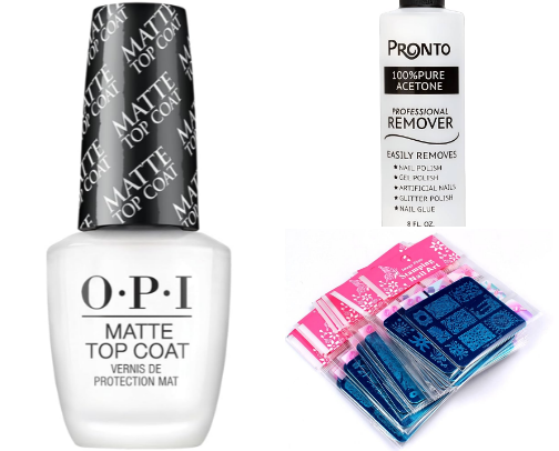 Colorful nail essentials. cover photo collage