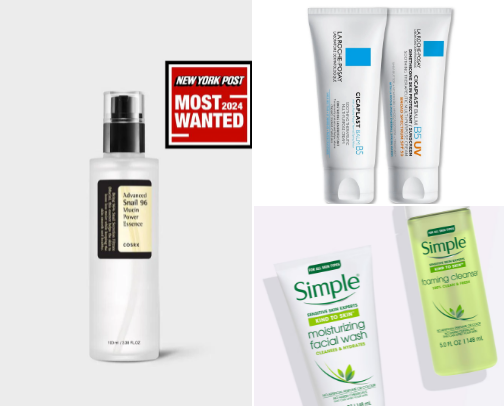 Morning skincare routine cover photo collage