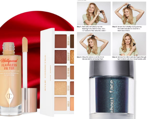 Glam and Glow cover photo collage