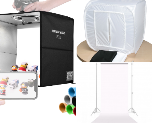 Simple Photography Gear for Better Toy and eBay Photos cover photo collage
