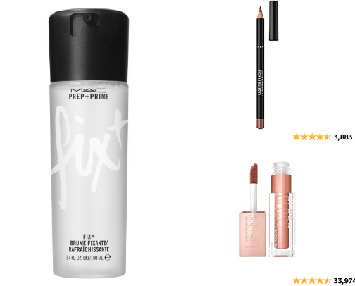Makeup favorites cover photo collage