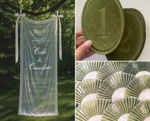To Be Wed: invitations, Stationery, Signage and more cover photo collage