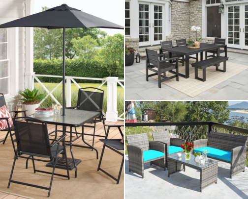 How One Outdoor Set Turned My Dead Backyard Into Everyone's Hangout Spot cover photo collage