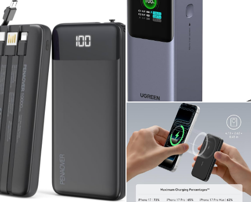 Stay Charged Anywhere cover photo collage