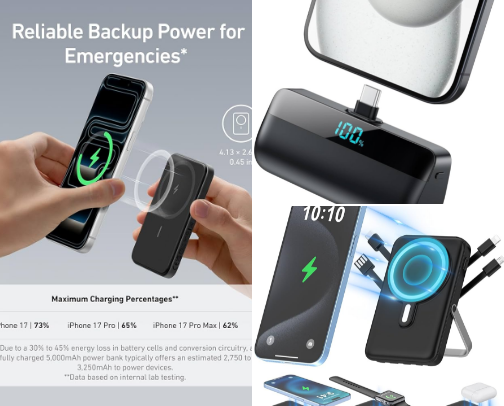 Stay Charged Anywhere cover photo collage