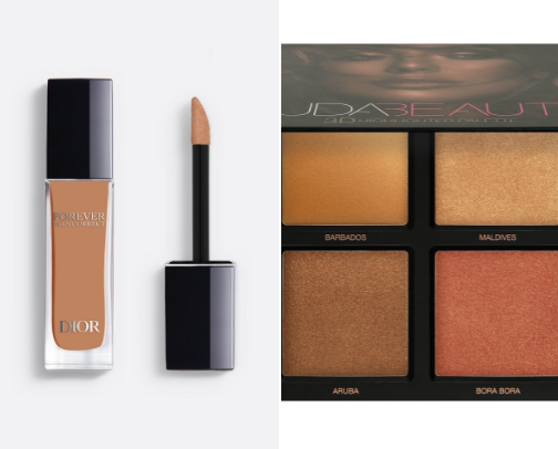 Beauty, make-up and signature fragrances cover photo collage