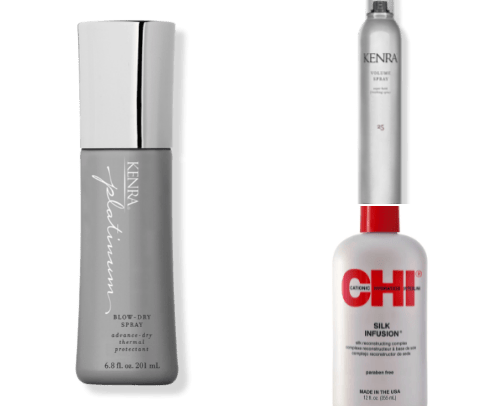 Hair products to create curls or wavy hair cover photo collage