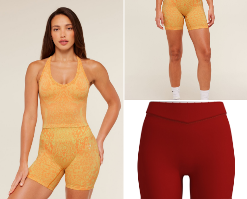 workout clothes cover photo collage