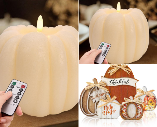 Cozy & Cute Fall Home Decor Finds on Amazon – Pumpkins, Warm Colors, and Autumn Vibes cover photo collage
