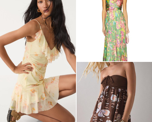 Women's dresses cover photo collage