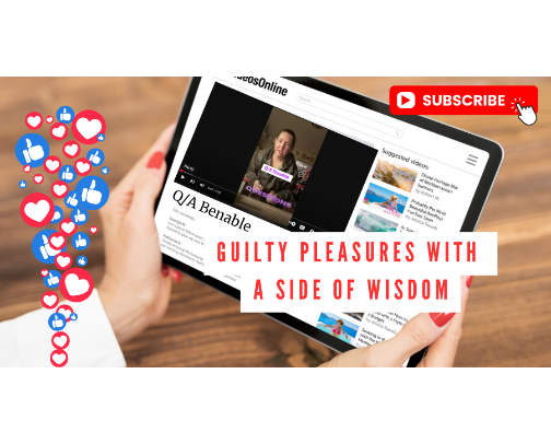 Guilty Pleasures with a Side of Wisdom cover photo collage