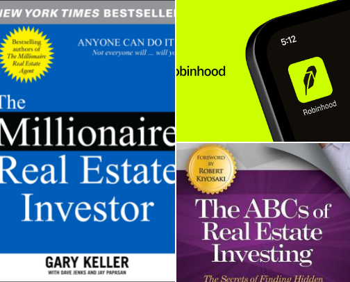 Grow your wealth through investing cover photo collage