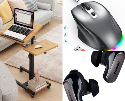 Work From Home Essentials That Boost Productivity cover photo collage