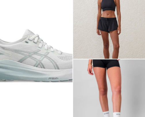 fitness must-haves 🏃🏼‍♀️⚡️ cover photo collage