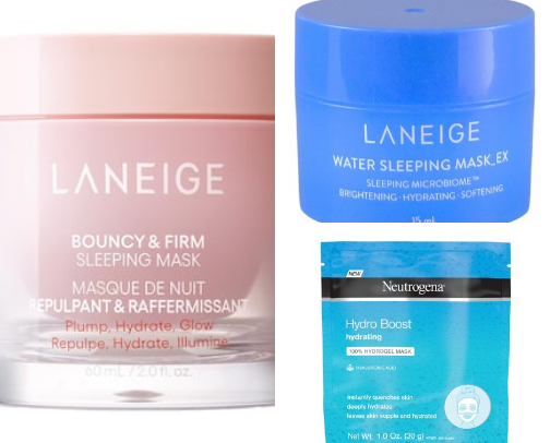 Overnight masks that transform your skin. cover photo collage