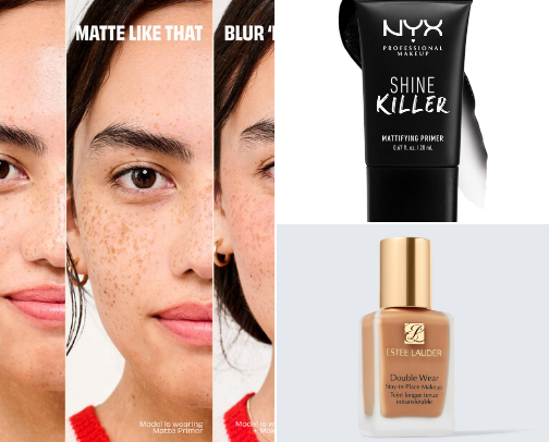 Makeup for Oily Skin (Shine-Proof Favorites) cover photo collage