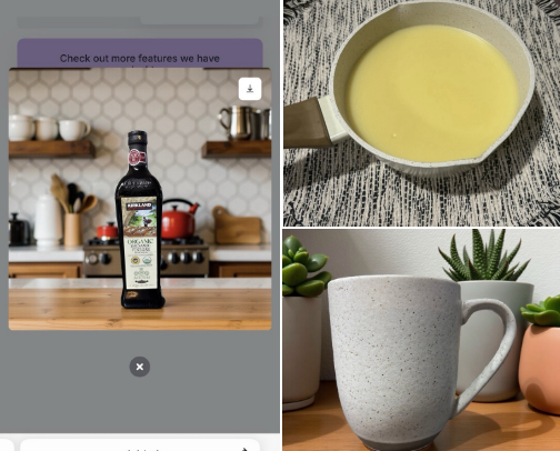 Kitchen food and accessories cover photo collage