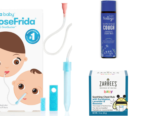 Baby sick day must haves cover photo collage