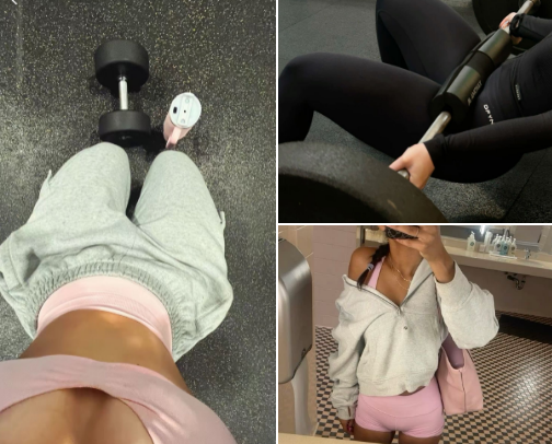 pilates princess x muscle mommy cover photo collage